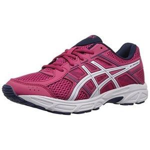 ASICS Girl Shoes Pink White Gel-Contend 4 Lace Up Lightweight Running Shoes 6